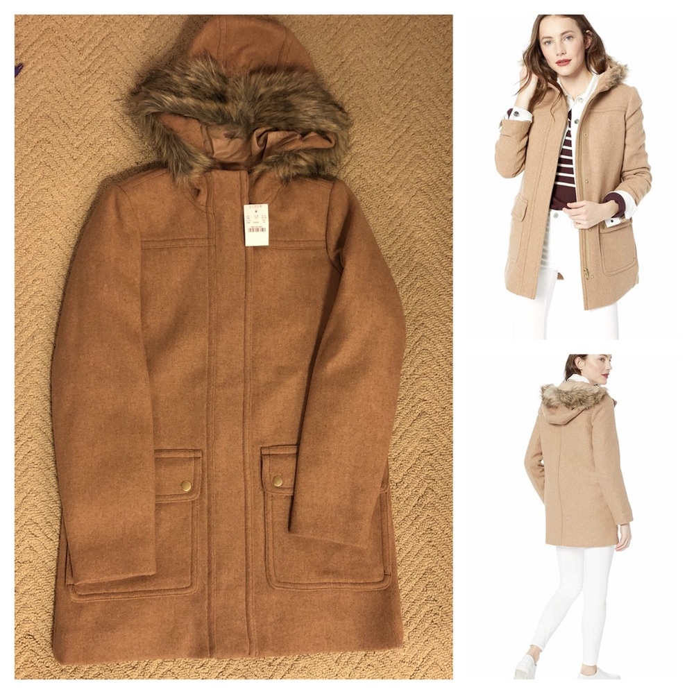 New J.Crew hooded Vail parka